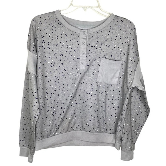 Splendid Pajama Set Women’s Sz M Gray French Terry - Picture 6 of 15